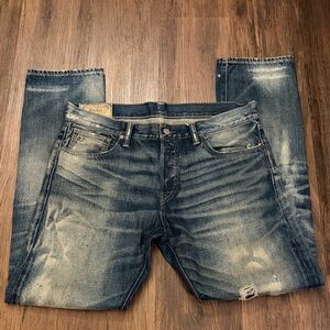 Polo by Ralph Lauren Men's Distressed Indigo Jeans